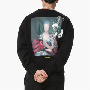 Off-white C/O VIRGIL ABLOH Black Mariana Crewneck Sweatshirt Size S $580